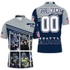 Seattle Seahawks Legendary Team Personalized Polo T-Shirt (3D Printed) - Ideal Gift For Fans