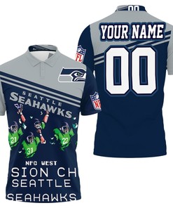 Seattle Seahawks Nfc West Division Champ 2020 Personalized Polo T-Shirt (All Over Print) - Ideal Gift For Fans
