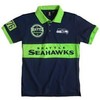 Seattle Seahawks Wordmark Rugby All Over Print Polo T-Shirt - Ideal Gift For Fans