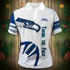 Seattle Seahawks Zigzag Casual 3D Polo Shirt (Polo Shirt) - Perfect For Fans