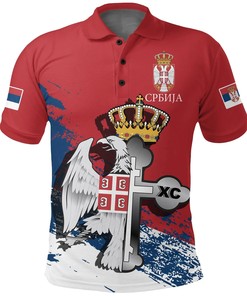 Serbia Special Polo Shirt - Serbian Eagle/Orthodox Cross (3D T-Shirts Ideas) - Perfect For Fans