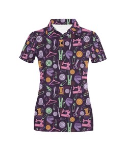 Sewing Equipment Print Personalized 3D Polo Shirt - Ideal Gift For Tailors