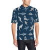 Shark Action Pattern Men'S Athletic Polo Shirt (3D Printed Polo Shirts) - Ideal Gift For Fans