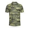 Shark Camouflage Pattern Short Sleeve Polo Shirt - Fan Gift With Athleisure T-Shirt