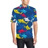 Shark Color Pattern 3D Polo Shirt For Men - Perfect Gift For Fans Of Sharks And Style