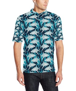 Shark Design Print 3D Polo Shirt For Men - Gift For Fans Of Sports And Sharks