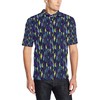 Shark Neon Color Print 3D Polo Shirt For Men - Perfect Gift For Fans Of Sharks And Nightlife
