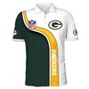Show Your Bold Fan Attitude With Green Bay Packers Lightning 3D Personalized Polo Shirt