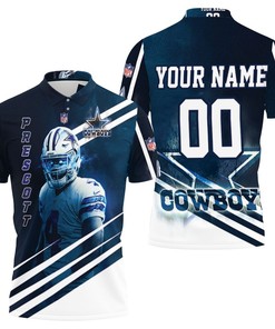 Show Your Love For Dak Prescott With Dallas Cowboys 3D Personalized Polo Shirt