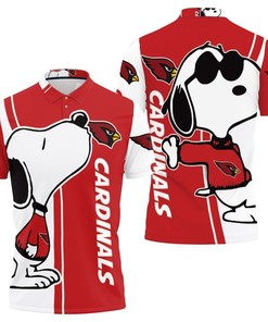 Show Your Love For Snoopy With Arizona Cardinals Lover 3D Polo Shirt