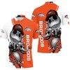 Show Your Love For The Nightmare Before Christmas With Denver Broncos Jack Skellington And Zero 3D Polo Shirt