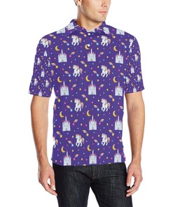 Show Your Love For Unicorns With Unicorn Castle Men'S Polo Shirt