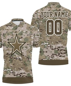 Show Your Passion With Dallas Cowboys Camouflage Pattern 3D Personalized Polo Shirt