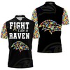 Show Your Support For Autism With Fight Like A Baltimore Ravens Autism Support 3D Polo Shirt