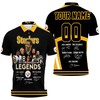 Signature Signed Great Players 2020 Nfl Season Polo Shirt - Pittsburgh Steelers Legends Personalized