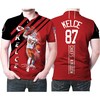 Signed 3D Printed Polo Shirt For Kansas City Chiefs Fans - Travis Kelce 87