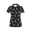 Skeleton Print Women'S Polo Shirt - Perfect Gift For Fans Of Skeletons And Fashion In 2021