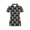 Skull King Print Women'S Polo Shirt - Gift For Fans Of Skulls And Royal References