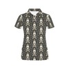 Skull King Print Women'S Polo Shirt - Perfect Gift For Fans Of Skulls And Bold Fashion In 2021