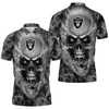 Skull Polo Shirt For Oakland Raiders Fans - Trendy And Cool Gift