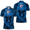 Skull Polo Shirt For Oklahoma City Thunder Fans - Unique And Stylish Gift