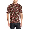 Skull Roses Design Themed Print Polo Shirt - Gift For Fans Of Skulls
