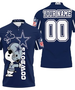 Snoopy Dallas Cowboys 3D Personalized Polo Shirt - Perfect Gift For Fans