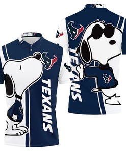 Snoopy + Houston Texans = 3D Printed Polo Shirt For Fans