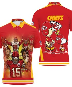 Snoopy Kc Chiefs Afc West Champs Division Super Bowl 2021 - 3D Polo Shirt For Fans
