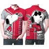 Snoopy Kiss Ohio State Buckeyes Logo 3D Printed Fan Polo Shirt - Show Your Love For Snoopy And The Team With Style