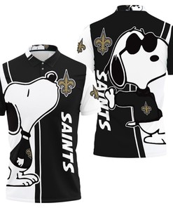 Snoopy Lover 3D Printed Polo Shirt For New Orleans Saints Fans - Cute Style