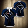 Sophisticated Style - Square Lattice 3D Polo Shirt For New England Patriots Fans