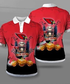 Spooktacular Arizona Cardinals Halloween Polo Shirt - Perfect Gift