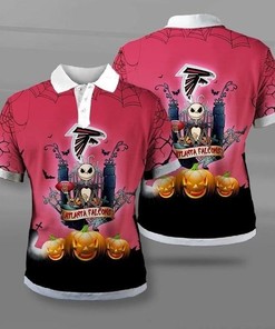 Spooky And Stylish Atlanta Falcons Halloween Polo Shirt