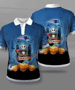 Spooky Style - Halloween 3D Polo Shirt For New England Patriots Fans