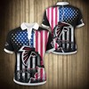 Sport Your Patriotism With Atlanta Falcons American Flag Polo Shirt
