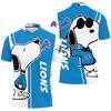 Square Lattice Detroit Lions Polo Shirt - Great For Fans Who Love Classic Prints