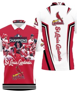 St Louis Cardinals 2019 Nl Central Champions All Over Print Polo T-Shirt For Fans