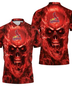 St. Louis Cardinals Mlb Fans Personalized Skull Polo Shirt For Fans