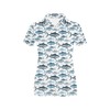 Stand Out In The Crowd With 3D Printed Tuna Fish Women'S Polo Shirt