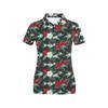 Stand Out With 3D Printed Tropical Flower Women'S Polo Shirt For Sports Fans