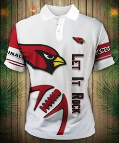 Stand Out With Arizona Cardinals Zigzag Casual Polo Shirt