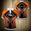 Stand Out With Denver Broncos Square Lattice 3D Polo Shirt