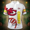 Stand Out With This Zigzag Casual Polo Shirt For Fans Of Kc Chiefs