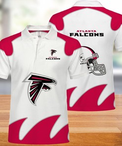 Stay Timeless And Chic With Atlanta Falcons White Polo Shirt And Personalized Print