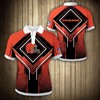 Step Up Your Game With Cleveland Browns Square Lattice 3D Polo Shirt