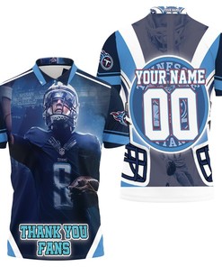Stevie Mcnair 9 Tennessee Titans 2021 Super Bowl Afc South Champions Personalized Polo Shirt - Great Gift For Fans