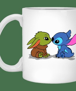 Stitch Yoda Baby Mug - Romantic Gift Idea for Valentine's Day with Personalised Gift Mug