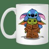 Stitch Yoda Mug Set, Best Gift for Friends or Lovers with Love Quotes
