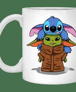 Stitch Yoda Mug Set, Best Gift for Friends or Lovers with Love Quotes